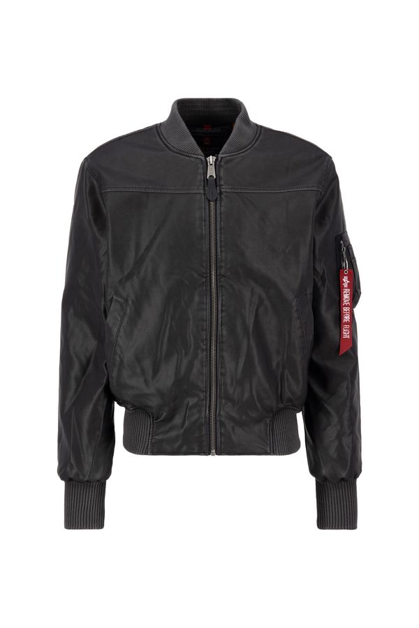 ALPHA INDUSTRIES ALPHA INDUSTRIES Prijelazna jakna ' MA-1 FL '  krvavo crvena / crna / bijela