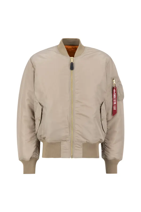 ALPHA INDUSTRIES ALPHA INDUSTRIES Prijelazna jakna 'MA-1 Heritage'  bež / narančasta