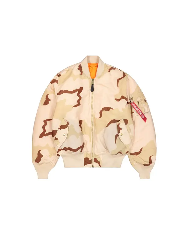 Alpha Industries ALPHA INDUSTRIES Prijelazna jakna 'MA-1 Heritage'  bež / nude / tamno smeđa