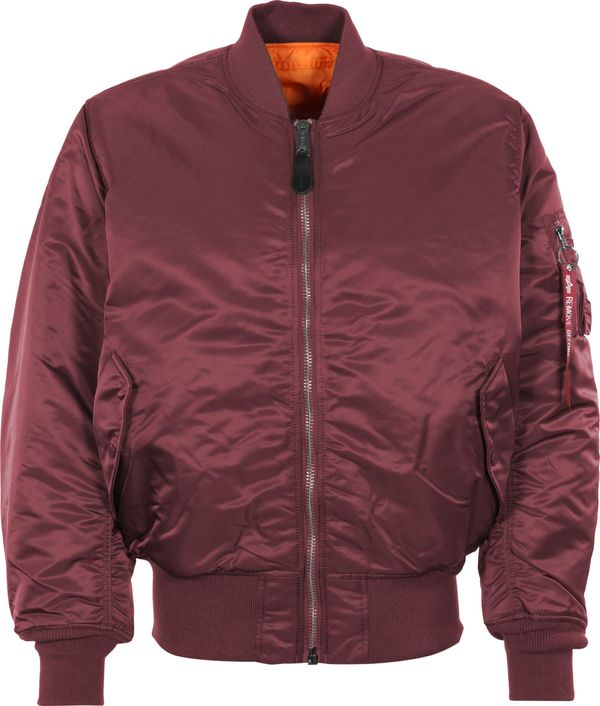 ALPHA INDUSTRIES ALPHA INDUSTRIES Prijelazna jakna 'MA-1'  neonsko narančasta / burgund