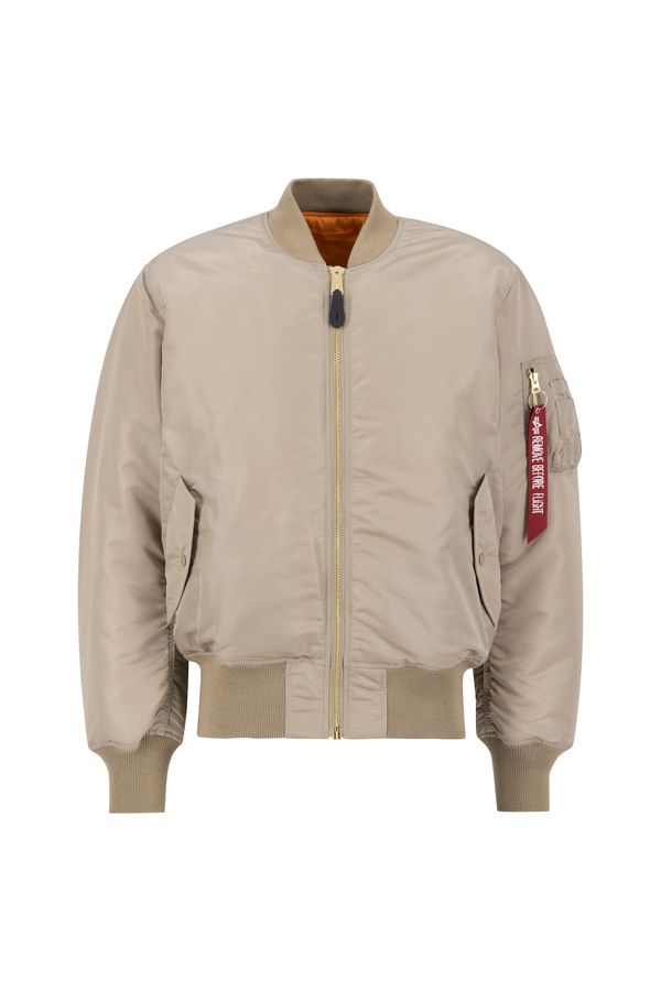 ALPHA INDUSTRIES ALPHA INDUSTRIES Prijelazna jakna 'MA-1'  pijesak / crvena / bijela