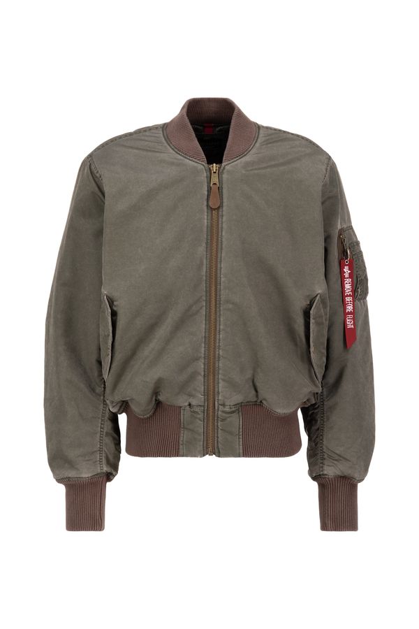 ALPHA INDUSTRIES ALPHA INDUSTRIES Prijelazna jakna 'MA-1'  siva / crvena / bijela