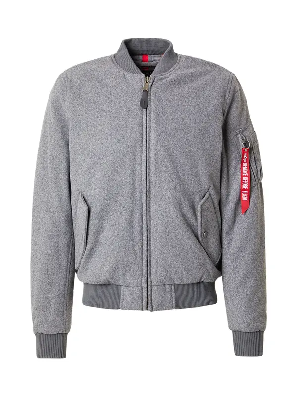 ALPHA INDUSTRIES ALPHA INDUSTRIES Prijelazna jakna 'MA-1'  siva