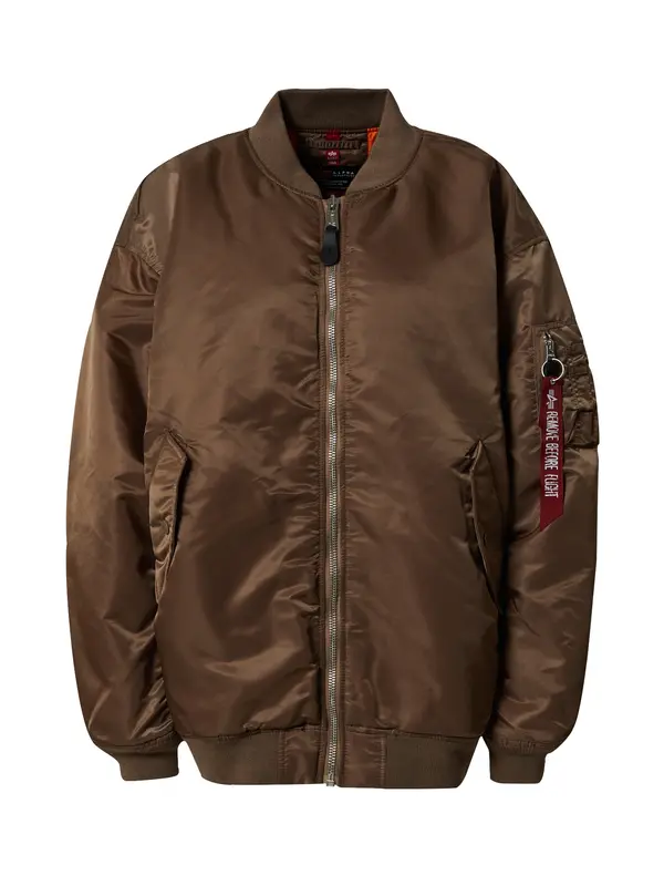 ALPHA INDUSTRIES ALPHA INDUSTRIES Prijelazna jakna 'Ma-1'  smeđa