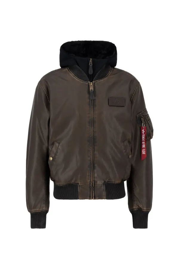 Alpha Industries ALPHA INDUSTRIES Prijelazna jakna 'MA-1'  tamno smeđa / crna