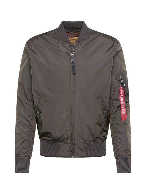 ALPHA INDUSTRIES ALPHA INDUSTRIES Prijelazna jakna 'MA-1 TT'  grafit siva / crvena / bijela