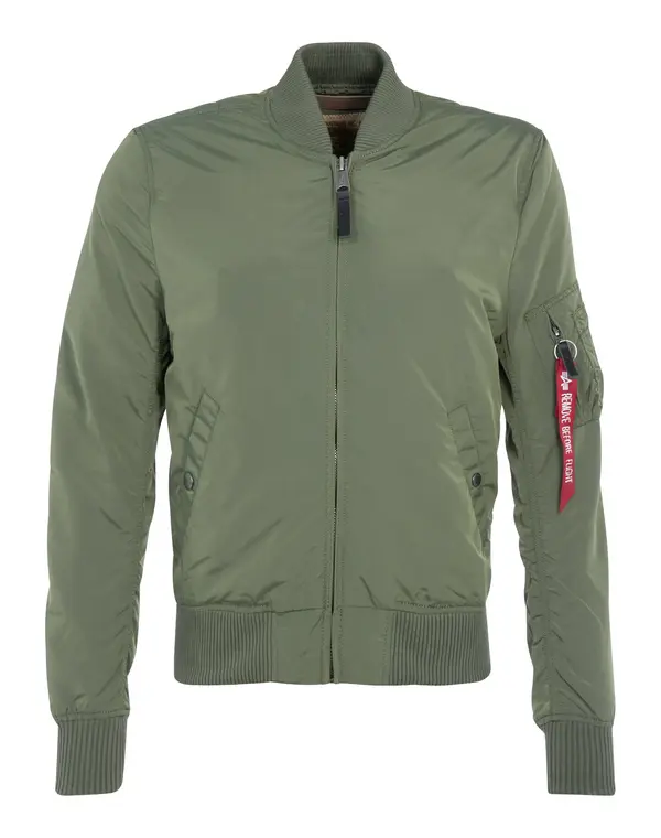 ALPHA INDUSTRIES ALPHA INDUSTRIES Prijelazna jakna 'MA-1 TT'  tamno zelena