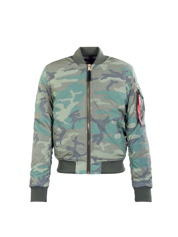 ALPHA INDUSTRIES ALPHA INDUSTRIES Prijelazna jakna 'MA-1 VF 59 Reflective Camo 65'  zelena