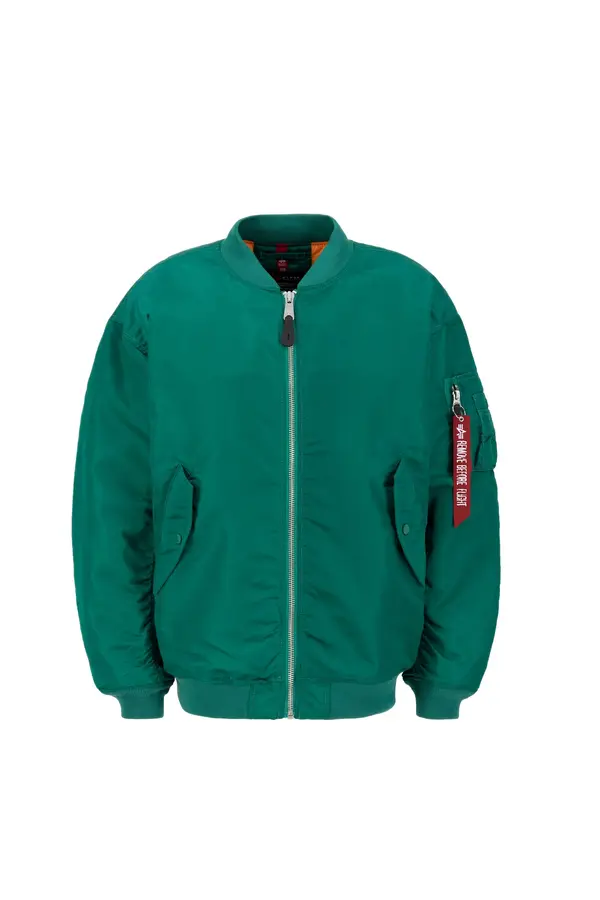 Alpha Industries ALPHA INDUSTRIES Prijelazna jakna 'Ma-1'  zelena / crvena / bijela