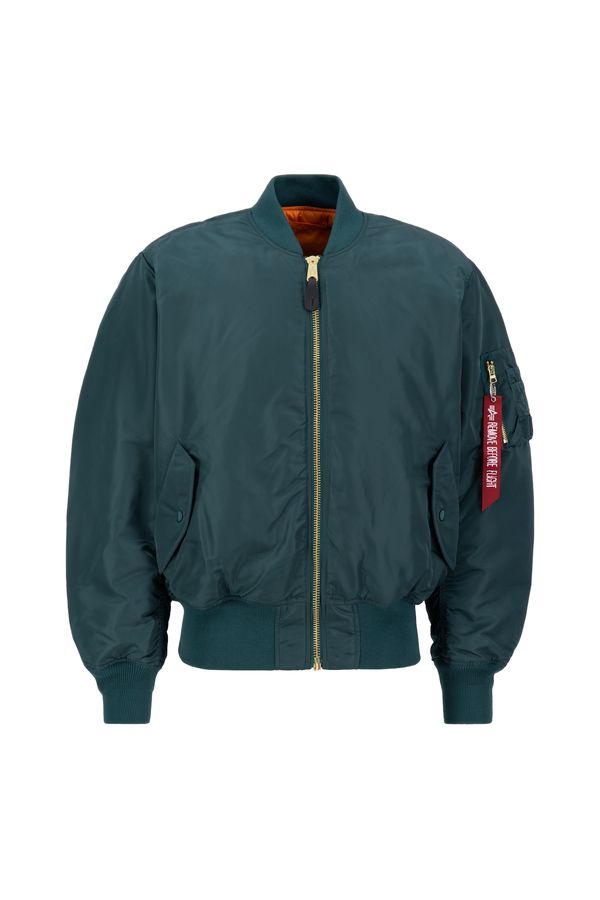 ALPHA INDUSTRIES ALPHA INDUSTRIES Prijelazna jakna 'MA-1'  zlatna / zelena / crvena