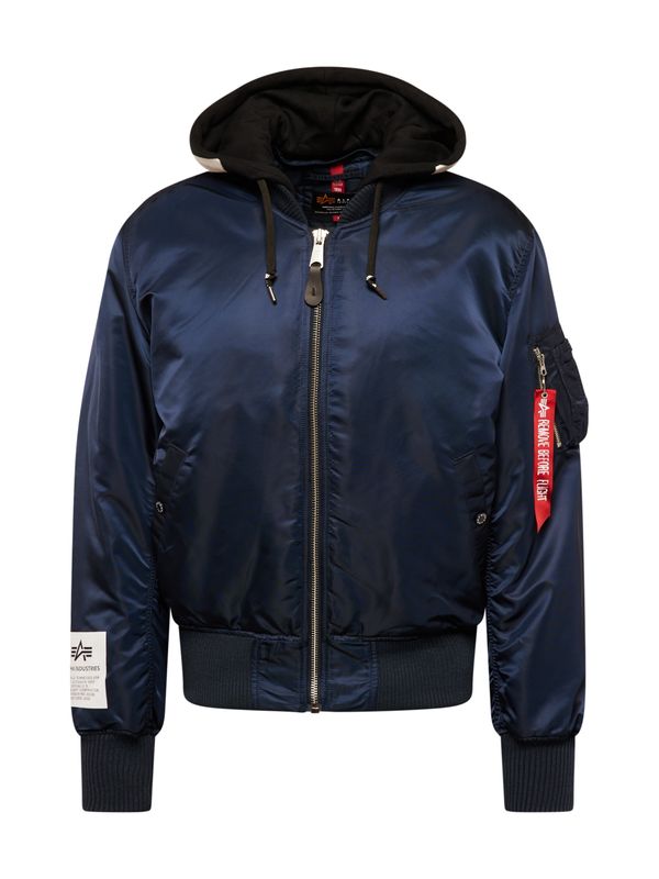 ALPHA INDUSTRIES ALPHA INDUSTRIES Prijelazna jakna  mornarsko plava / bijeli traper