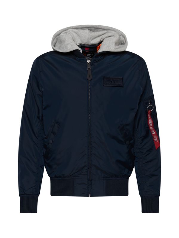 ALPHA INDUSTRIES ALPHA INDUSTRIES Prijelazna jakna  noćno plava / svijetlosiva / crvena / bijela