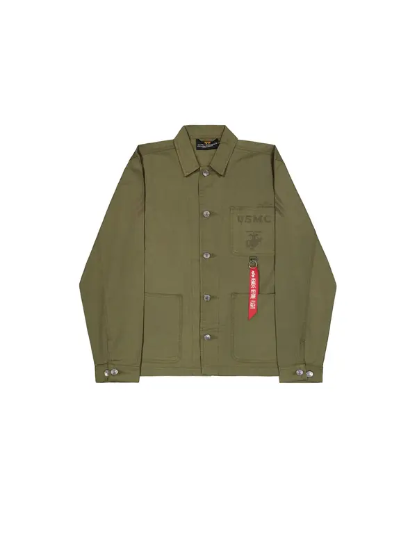 ALPHA INDUSTRIES ALPHA INDUSTRIES Prijelazna jakna 'P-41 HBT'  maslinasta / crvena / bijela