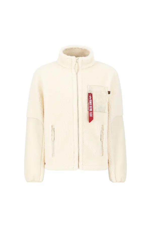 Alpha Industries ALPHA INDUSTRIES Prijelazna jakna 'Sherpa Zip'  bež / crvena