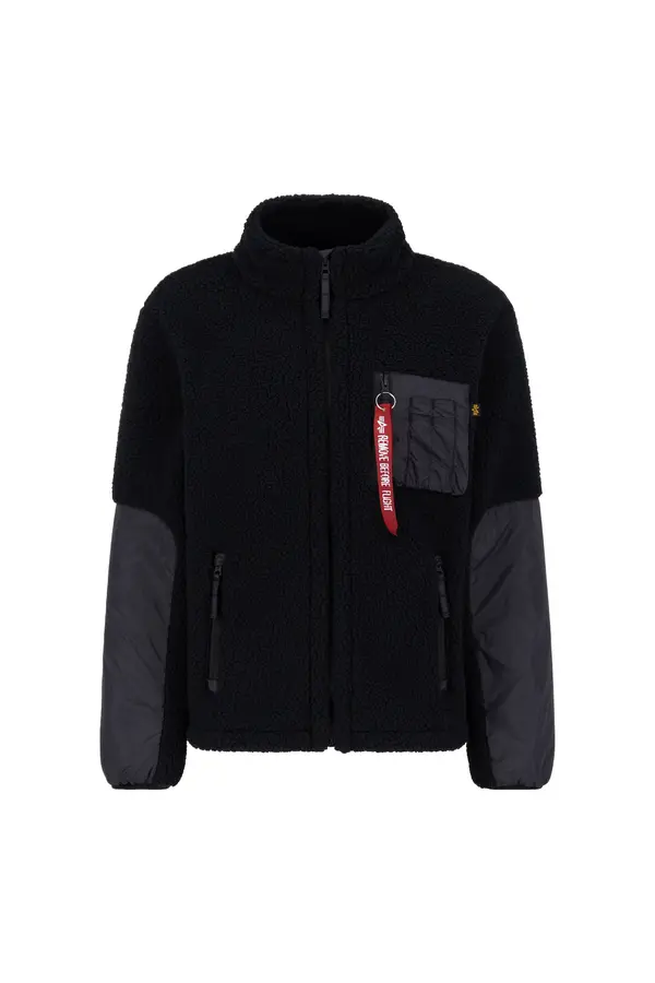 Alpha Industries ALPHA INDUSTRIES Prijelazna jakna 'Sherpa Zip'  crna