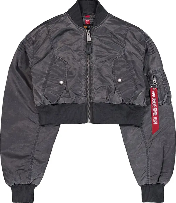 Alpha Industries ALPHA INDUSTRIES Prijelazna jakna  siva / crna / bijela