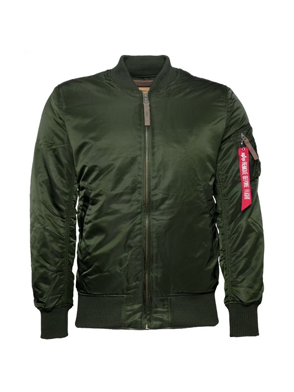 ALPHA INDUSTRIES ALPHA INDUSTRIES Prijelazna jakna  tamno zelena