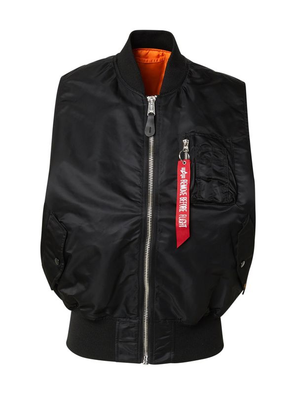 ALPHA INDUSTRIES ALPHA INDUSTRIES Prsluk 'MA-1'  crvena / crna / prljavo bijela