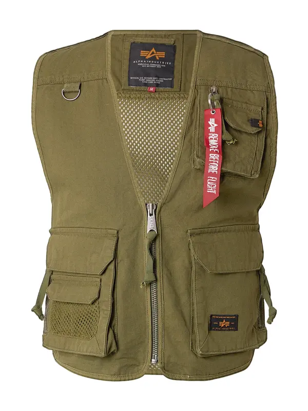 ALPHA INDUSTRIES ALPHA INDUSTRIES Prsluk 'Utility'  maslinasta