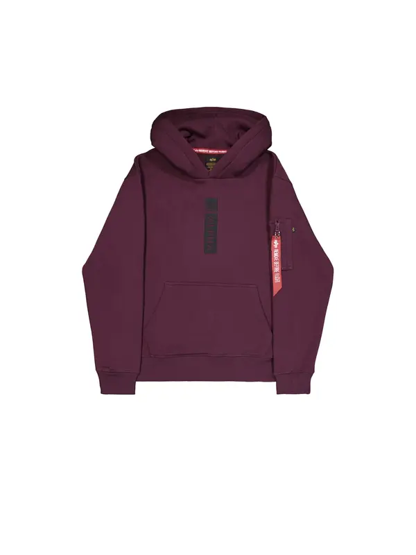 Alpha Industries ALPHA INDUSTRIES Pulover 'Alpha Puff'  tamno crvena / crna