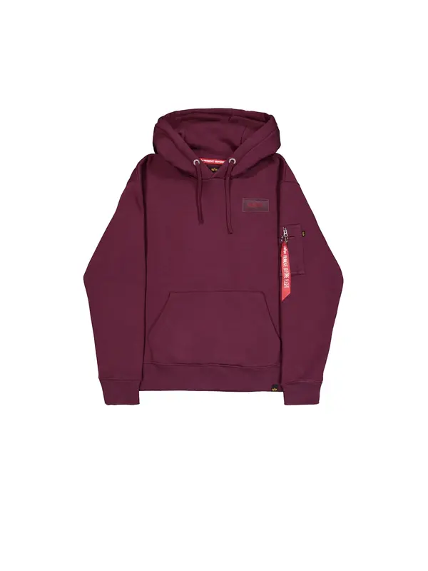 Alpha Industries ALPHA INDUSTRIES Pulover 'Backprint'  tamno crvena / crna