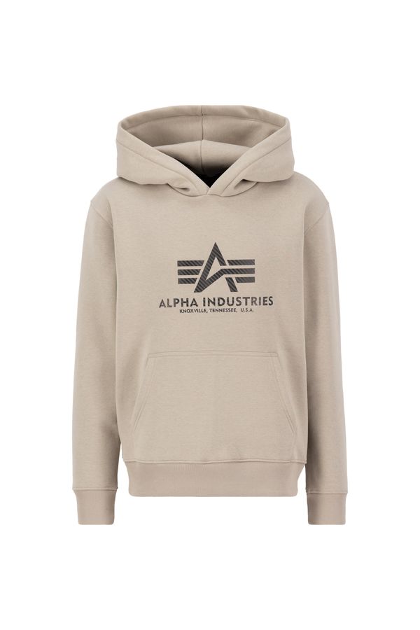 ALPHA INDUSTRIES ALPHA INDUSTRIES Sweater majica ' Basic Hoody Carbon'  pijesak / tamno smeđa