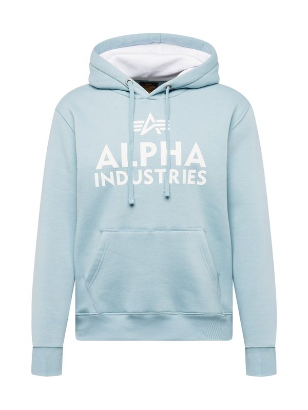 ALPHA INDUSTRIES ALPHA INDUSTRIES Sweater majica  bazalt siva / bijela