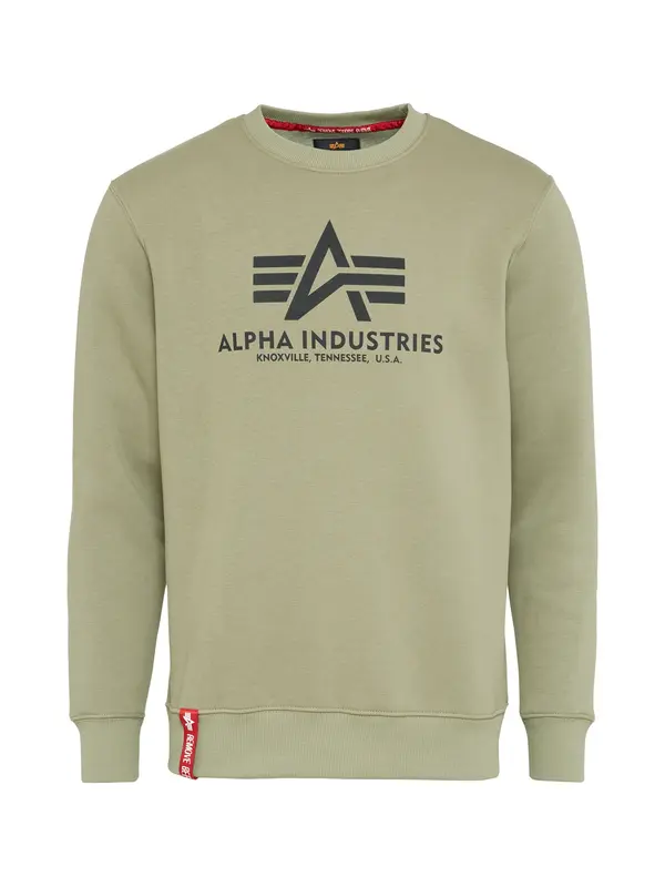ALPHA INDUSTRIES ALPHA INDUSTRIES Sweater majica  boja blata / maslinasta