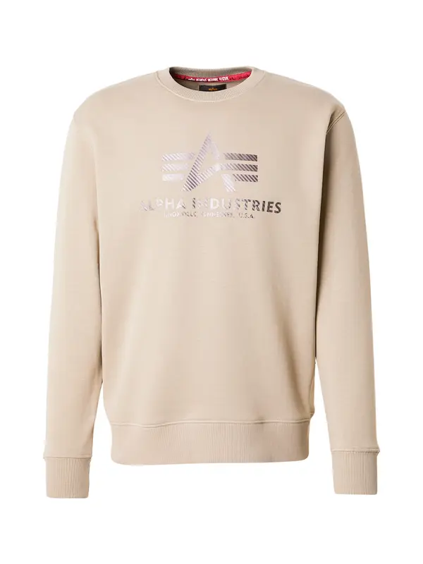 ALPHA INDUSTRIES ALPHA INDUSTRIES Sweater majica 'Carbon'  pijesak / antracit siva