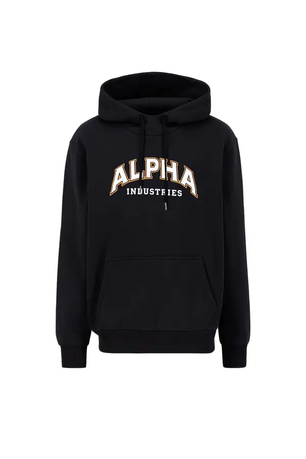 Alpha Industries ALPHA INDUSTRIES Sweater majica 'College'  narančasta / crna / bijela