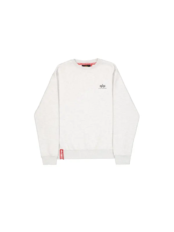 Alpha Industries ALPHA INDUSTRIES Sweater majica  crna / bijela melange