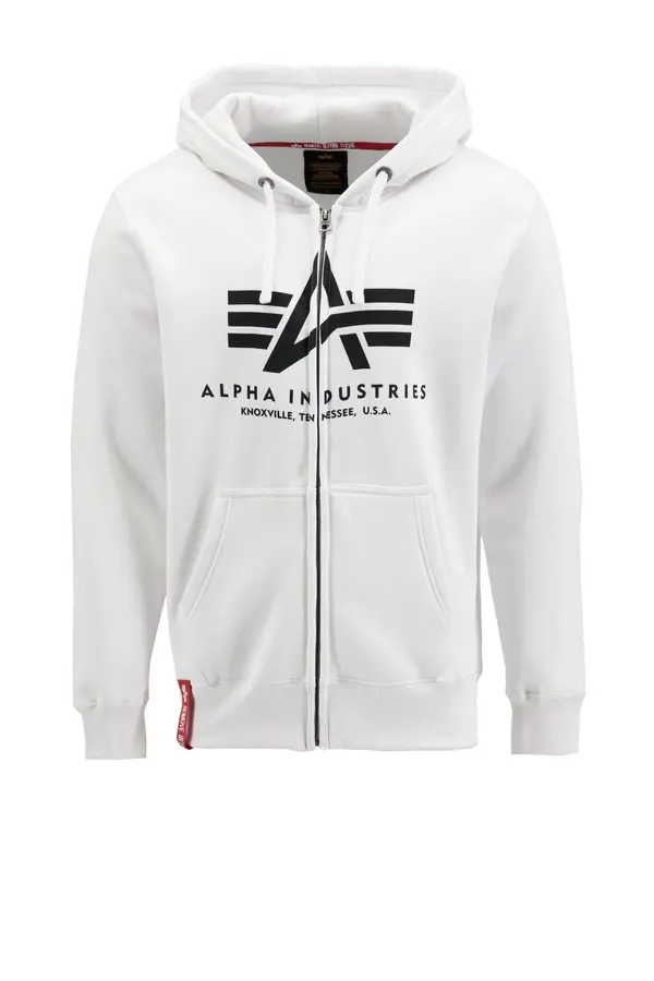 ALPHA INDUSTRIES ALPHA INDUSTRIES Sweater majica  crna / bijela