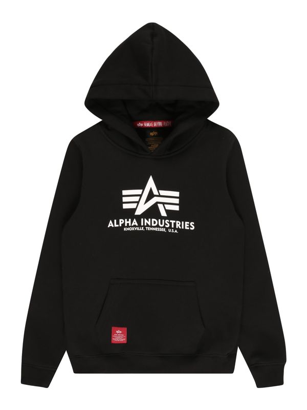 ALPHA INDUSTRIES ALPHA INDUSTRIES Sweater majica  crvena / crna / bijela