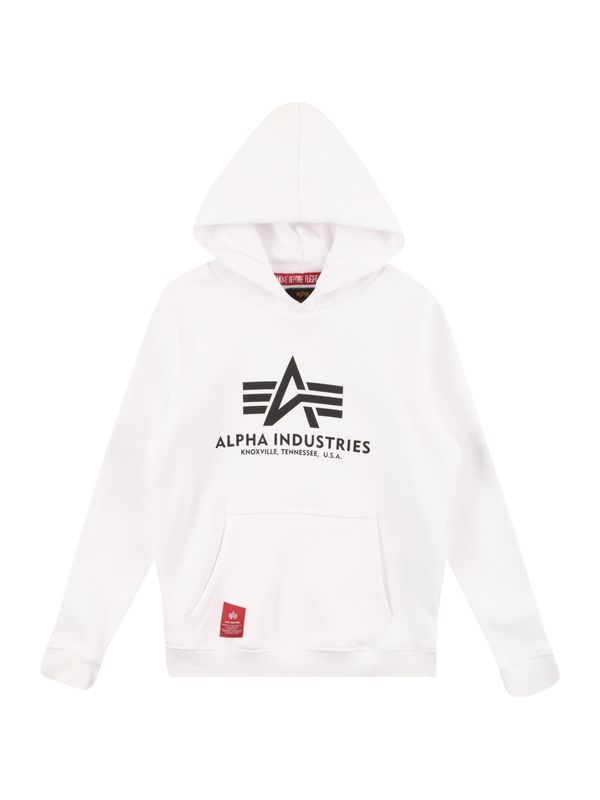 ALPHA INDUSTRIES ALPHA INDUSTRIES Sweater majica  crvena / crna / bijela