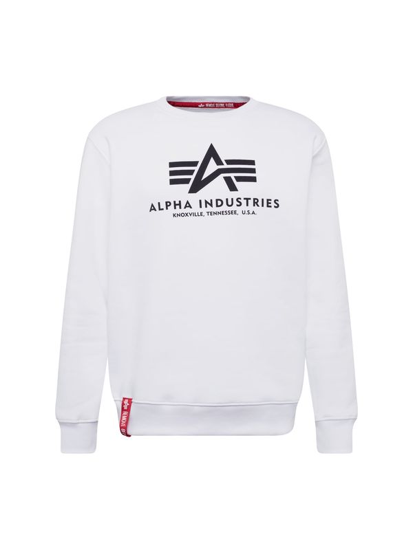 ALPHA INDUSTRIES ALPHA INDUSTRIES Sweater majica  crvena / crna / bijela