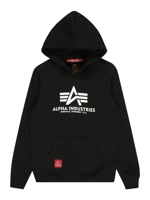 ALPHA INDUSTRIES ALPHA INDUSTRIES Sweater majica  crvena / crna / bijela
