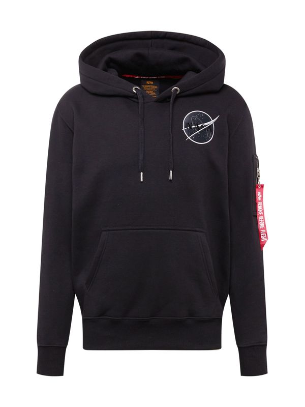 ALPHA INDUSTRIES ALPHA INDUSTRIES Sweater majica 'Dark Side'  morsko plava / siva / crna / bijela