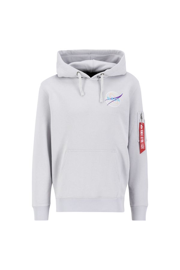 ALPHA INDUSTRIES ALPHA INDUSTRIES Sweater majica 'Dark Side'  siva / svijetlozelena / ljubičasta / crvena