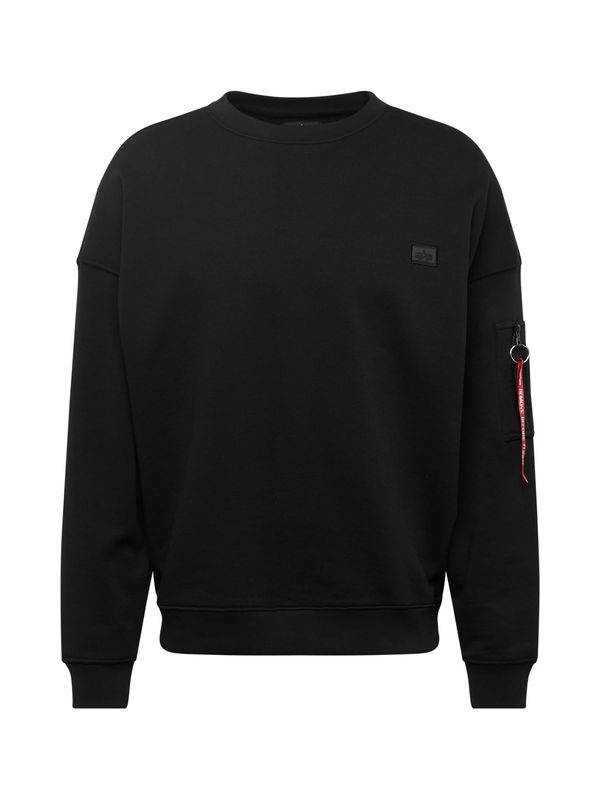 ALPHA INDUSTRIES ALPHA INDUSTRIES Sweater majica 'Essentials'  crvena / crna / bijela
