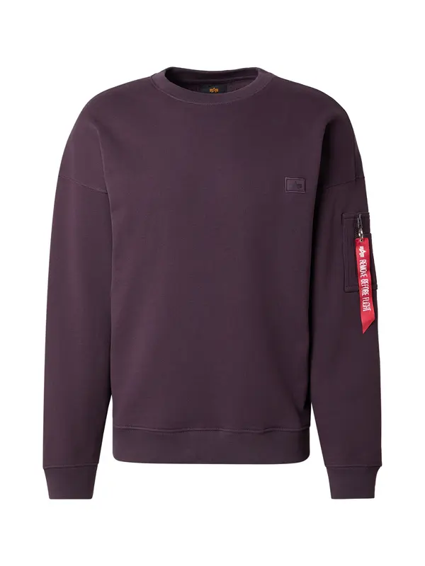 ALPHA INDUSTRIES ALPHA INDUSTRIES Sweater majica 'Essentials'  patlidžan