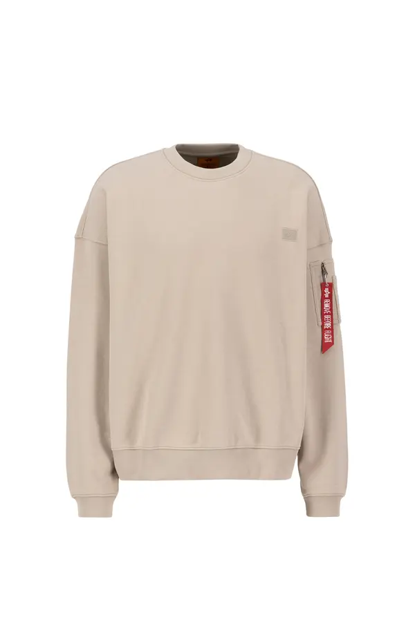 ALPHA INDUSTRIES ALPHA INDUSTRIES Sweater majica 'Essentials'  pijesak
