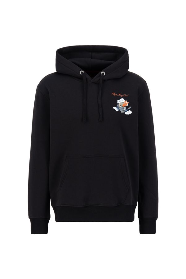 ALPHA INDUSTRIES ALPHA INDUSTRIES Sweater majica 'Flying Buzz'  plava / narančasta / crna / bijela