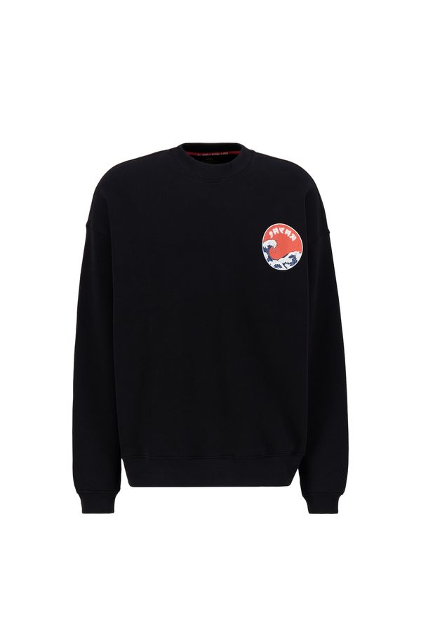 ALPHA INDUSTRIES ALPHA INDUSTRIES Sweater majica 'Japan Wave Warrior'  miks boja / crna