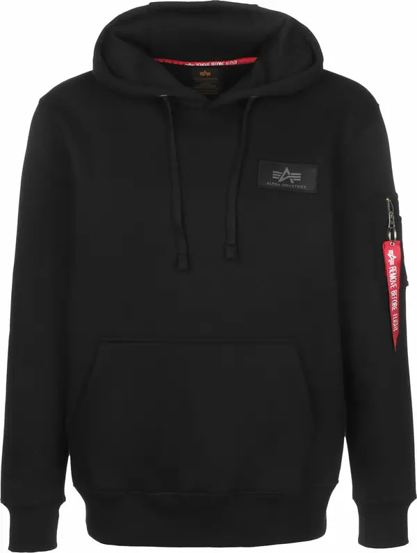 ALPHA INDUSTRIES ALPHA INDUSTRIES Sweater majica  kaki / crvena / crna / bijela