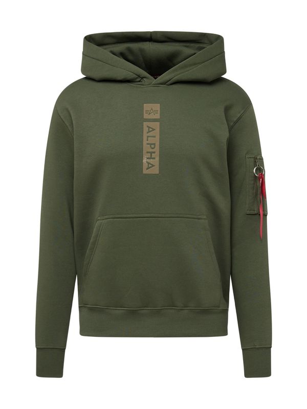 ALPHA INDUSTRIES ALPHA INDUSTRIES Sweater majica  kaki / maslinasta