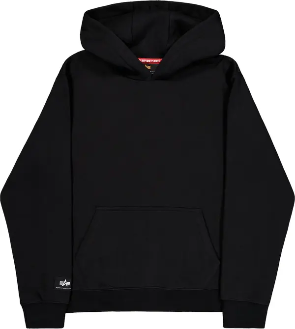 Alpha Industries ALPHA INDUSTRIES Sweater majica 'Label'  crna