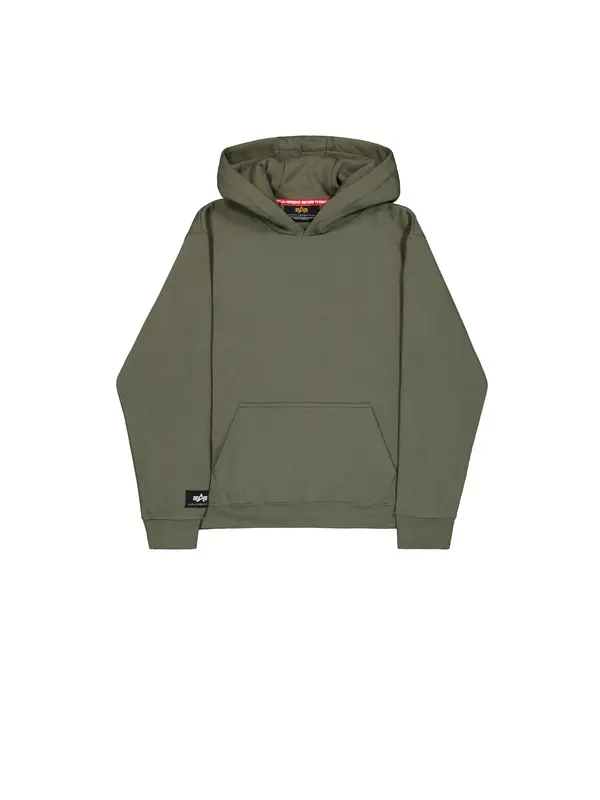 Alpha Industries ALPHA INDUSTRIES Sweater majica 'Label'  maslinasta