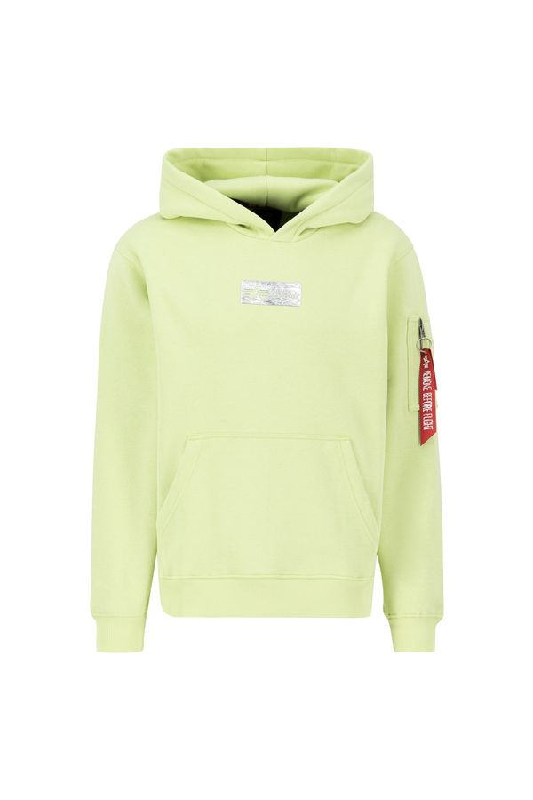ALPHA INDUSTRIES ALPHA INDUSTRIES Sweater majica  limeta / krvavo crvena / bijela