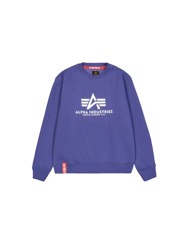 ALPHA INDUSTRIES ALPHA INDUSTRIES Sweater majica  ljubičasto plava / bijela