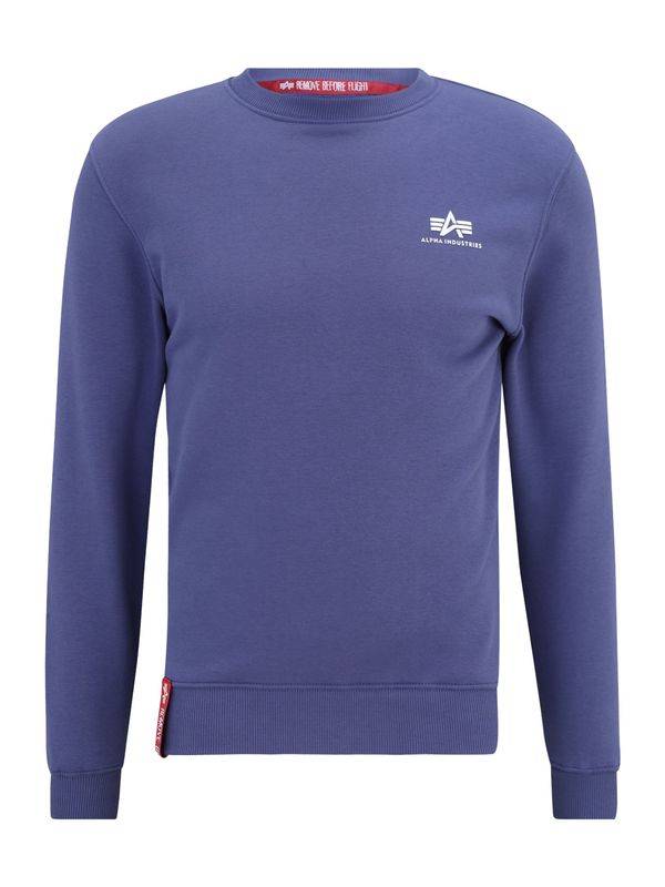 ALPHA INDUSTRIES ALPHA INDUSTRIES Sweater majica  ljubičasto plava